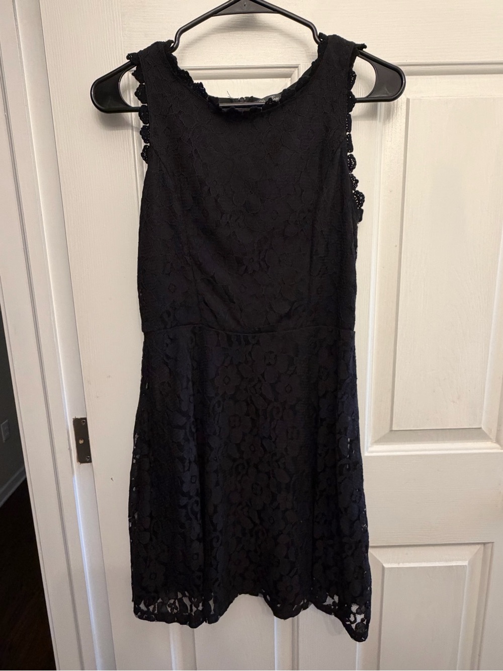 Lily Rose Black Floral Lace Mini Dress